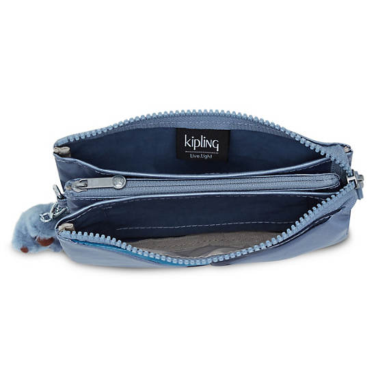 Kipling Creativity Large Klassieke Pouch Tassen Blauw Grijs | BE 2075EB